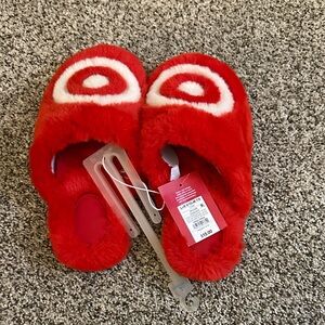 Target Red Fuzzy Slippers
